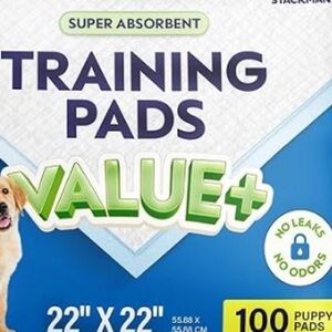 Puppy Pads Pet Pee Pads for Dogs & Puppy Training [100-COUNT] Potty Pads for Dog